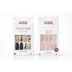 KISS Gel and Voguish Fantasy Press-On Nails Duo (Long)